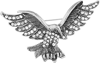 Vintage Hawk Brooch Pin for Men Women,Animal Eagle Suit Pin, Hawk Lapel Pin Badge Pin for Women Men