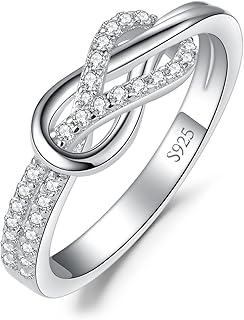 Bague de Fiançailles Originale JewelryPalace en Argent 925 avec Zircon Cubique Blanc, Taille 49, Hypoallergénique et Anti-Ternissure, Idéale pour Femme et Cadeau de Luxe