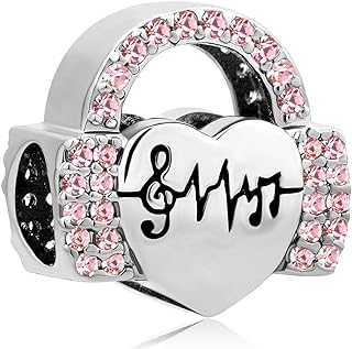 CharmSStory Love Music Note Headset Charm Beads For European Bracelets