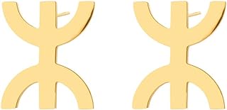 Stainless Steel Africa Berbers Symbol Motherland Pendant Necklace Map State Jewelry (1)