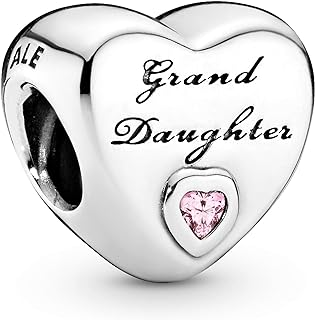 Pandora Jewelry Granddaughter's Love Charm - Compatible Moments - Sterling Silver Charm with Cubic Zirconia - Mother's Day Gift