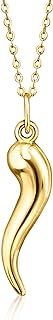 Canaria 10kt Yellow Gold Italian Horn Pendant Necklace