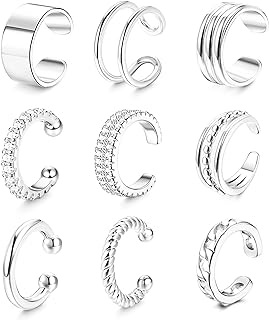 LOLIAS    for Women Non Piercing Gold Ear Cuffs    Ear Cuff for Non Pierced Ears Clip on Cartilage Earring   Lightweight