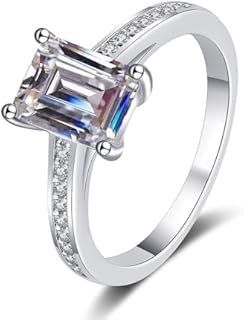 2 Carat Radiant Emerald Cut LAB GROWN Diamond Engagement Rings for Women in 14K Gold | D-color Excellent Cut VVS2 Clarity | Ideal for an Unforgettable Proposal