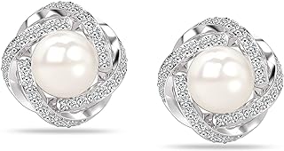 15mm Love Knot Stud Earrings for Women, 925 Sterling Silver with Push Back Finding, Made in India