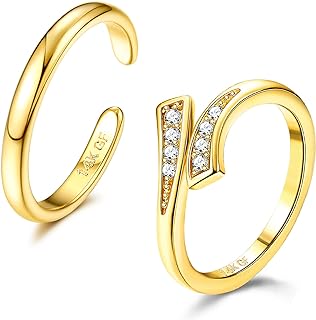 Rihanna Gold-filled Cubic Zirconia Toe Rings for Women, Adjustable Beach Foot Jewelry with Celtic Knot and Flower Design