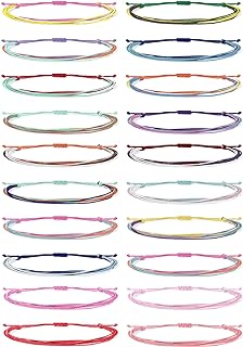 No-Clasp Wish Bead Boho Surfer Bracelets - Rope Chain Braided Beach Jewelry for Teen Girls 13-21 - Durable, Waterproof, and Adjustable Bohemian Style Summer Essentials