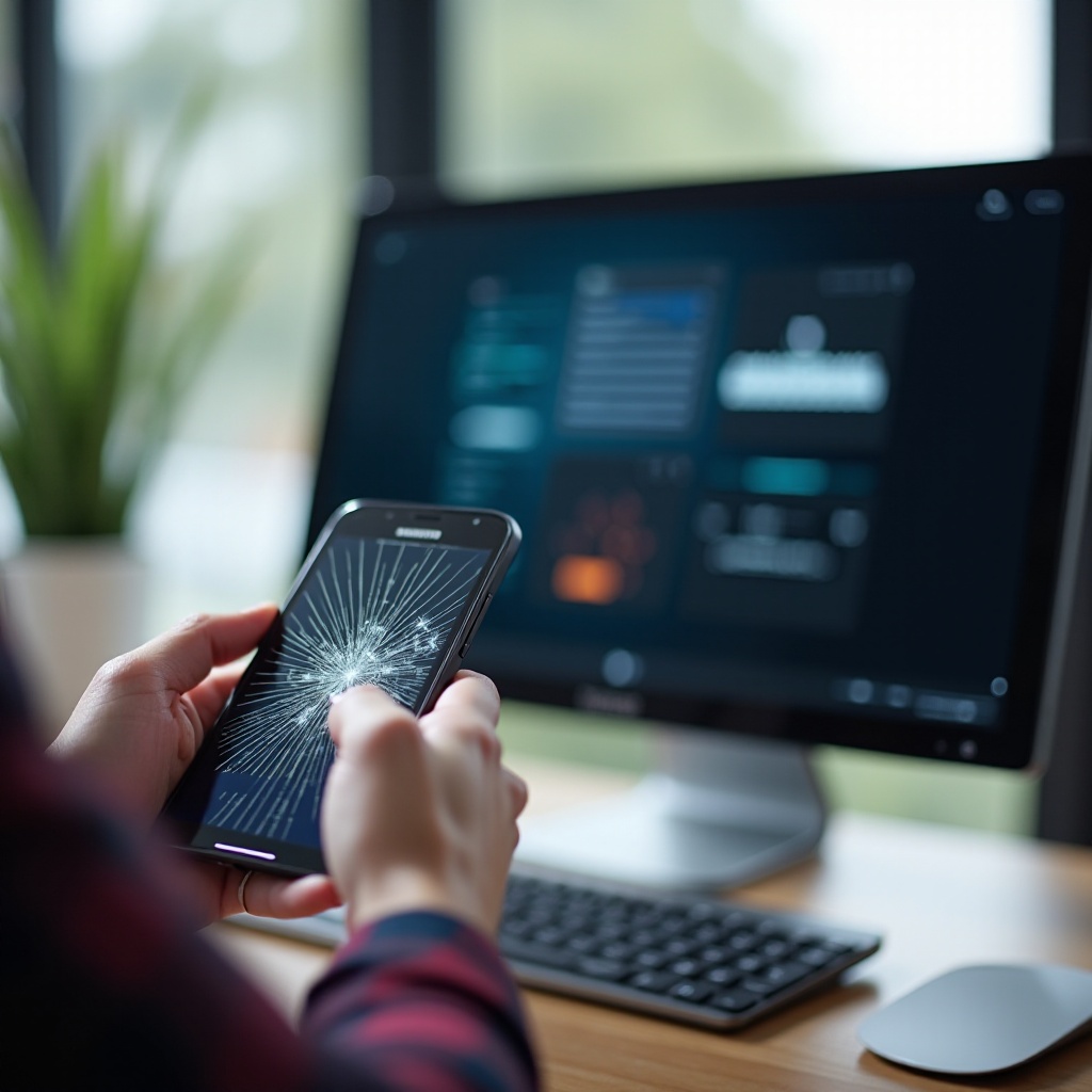 handy display kaputt über pc steuern samsung