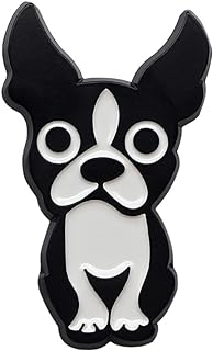Chic Boston Terrier Enamel Brooch with Durable Alloy & Secure Butterfly Clasp - Ideal Gift for Dog Lovers