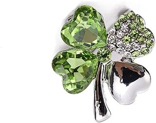 BinaryABC St.Patrick's Day Shamrock Brooch Pins,St.Patrick's Day Costume Accessory Decorations