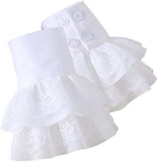 Lolita False Sleeves Wrist Cuffs Floral Layered Lace Cuff