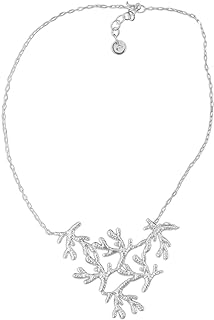 NOVICA Handmade .925 Sterling Silver Pendant Necklace Coral from Mexico Animal Themed Sea Life 'Shining Coral'