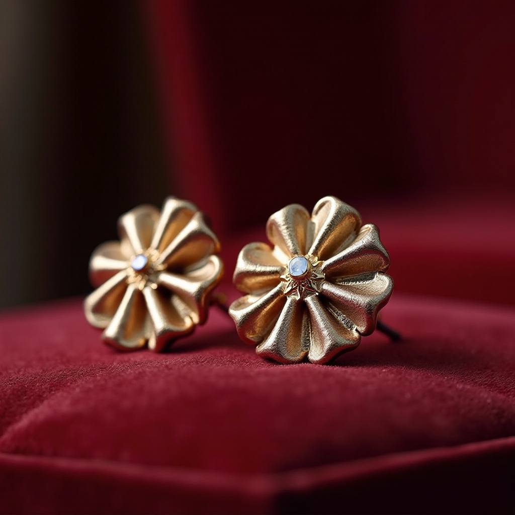 boucles d'oreilles fleur louis vuitton