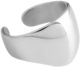 Minimalist Polished Ear Cuff Helix Cartilage Clip on Earring for Women Girls S925 Sterling Silver Small Hoop Wrap Earrings Non-Pierced Ear Adjustable Unisex Jewelry