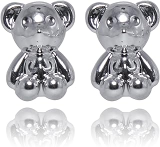 Cute Bear Small Stud Earrings Lovely Animal Rabbit Tiny Cartilage Tragus Earring Studs Animal Jewelry Gift for Women Girls