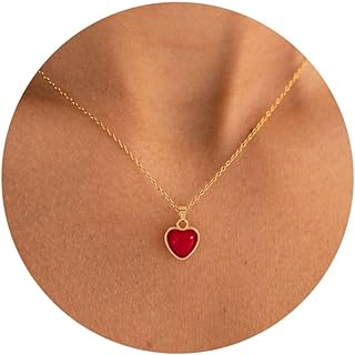 14K Gold Plated Cable Chain Heart Pendant Necklace for Women, AAA+ Brass, No Gemstone, Dainty Love Design