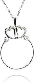 Dainty Charm Holder Necklace | 18" Chain Pendant Necklace For Women