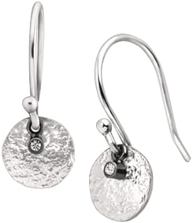 Silpada 'Mini Crystal Disc' Drop Earrings with Crystals in Sterling Silver