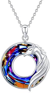 Animal Necklace for Mother Women 925 Sterling Silver Mother and Child Elephants/Blue Owl Pendant Necklace with Forever Love Heart Symbol Jewelry Gifts for Mom Wife Girls