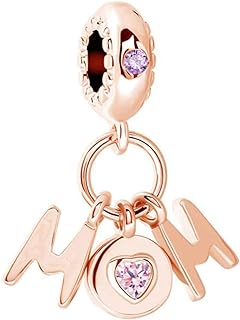 925 Sterling Silver Heart Love Charms for Bracelets with Dangle Beads, Perfect Gift for Moms, Mothers, Daughters, Sons from IBAGKE - Made in China