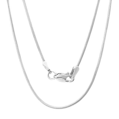 3PCS/5PCS 925 Sterling Silver Snake Chains Necklaces 16" 18" 20" 22" 24" 26" 28" 30" ( multi-color ,5pcs 18 inch) (5pcs 22 inch, multi-color)