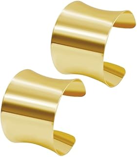 14K Gold Plated Cuff Bangle Bracelet for Women Open Wide Wire Bracelets Gold Arm Cuff Jewelry for Women Wrist Cuff Wrap Bracelet Adjustable