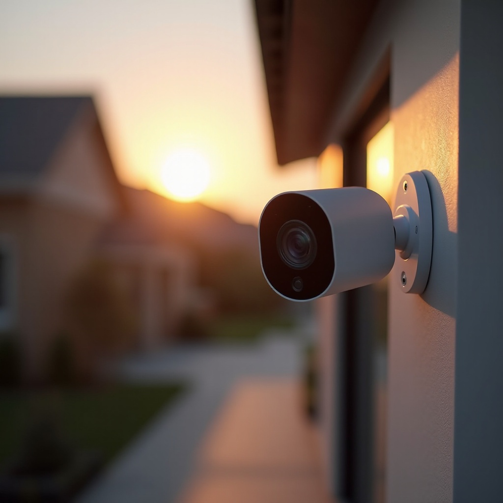 camera de surveillance extérieure connectée smartphone