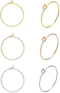 VOJO 3 Pairs G23 Titanium Thin Hoop Earrings for Women Hypoallergenic 20G Lobe Earrings Set