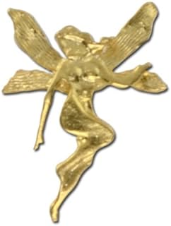 Gold Guardian Angel Brooch Pin - Pewter Fairy Lapel Pin for Good Luck, Protection & Style, Versatile Use, Perfect Gift - By StockPins