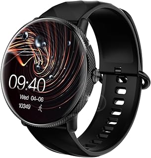 Frisatスマートウォッチ、1.43インチAMOLEDディスプレイで高精細度、長持ちバッテリーとIP68防水機能。iOSとAndroid対応、DIY文字盤多機能。