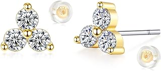 MYEARS Women Earrings Gold Stud 14K Gold Filled Small Simple Handmade Hypoallergenic Everyday Jewelry - in The Nature World