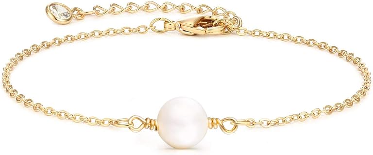 LOYATA Gold Bracelet Gold 14K Gold Filled Dainty Chain Simple Jewelry Gift for Women