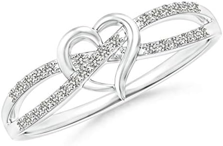 15 Carat White Diamond Engagement Ring in 14K Rose Gold with Criss Cross Design - Ideal for Her Wedding, Birthday or Anniversary Gift