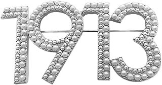 Personality African Women sorority DELTA DST society Metal Pearl Brooch pin