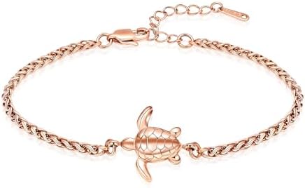 Stainless Steel Sea Turtle Memorial Urn Bracelet with Box and Link Chain - Unisex Ashes Keepsake Jewelry