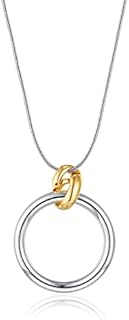 CLASSYZINT Long Silver Necklace For Women, Rope Chain Snake Chain With Pendant Necklace | Sweater Necklace | Teacher Gifts | Silver Pendants Necklace