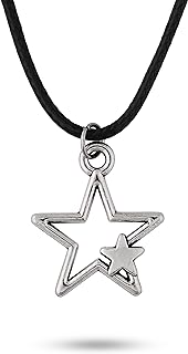Sacina Gothic Star Necklace, Star Necklace Y2k, Zinc Alloy Star Pendant, Gothic Necklace,Boho Necklace, Christmas New Year Jewelry Gift For Women