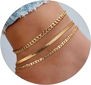 Lobster Claw Clasp Mom Anklet with Box Chain - Elegant Waterproof Brass Ankle Bracelet for Women and Teen Girls - Infinite Design Jewelry Gift