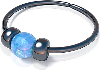 Double Hoop Nose Ring - Handcrafted Metal - Delicate Spiral Design Nose Hoop for Women - 14K Gold-Filled - Gauge 20, Diameter 7mm - Perfect for Gifting