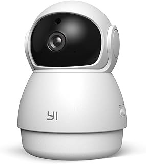 YI Dome Guard: Cámara de Vigilancia Interior PTZ 2K con Detección de Movimiento, Visión Nocturna y Audio Bidireccional. Compatible con Alexa, Ideal para Seguridad en el Hogar