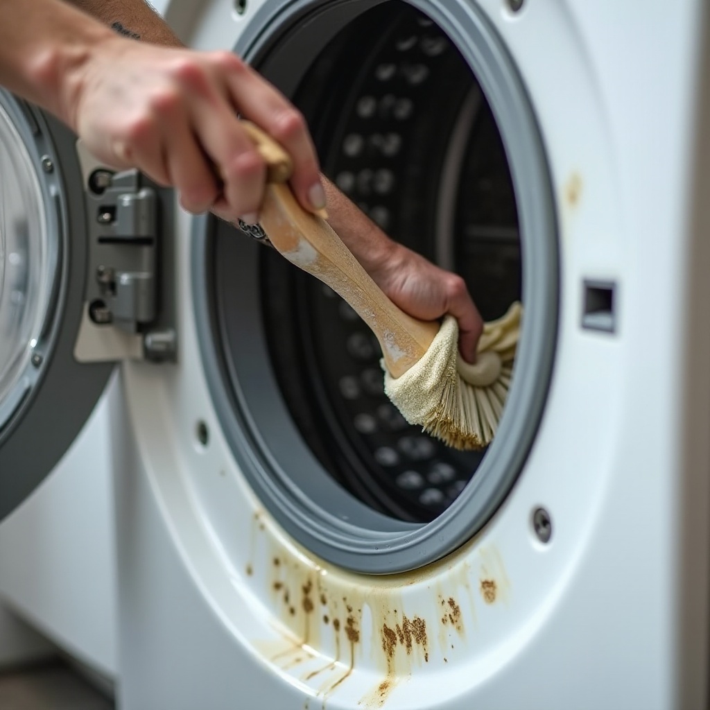 how to clean moldy front load washer