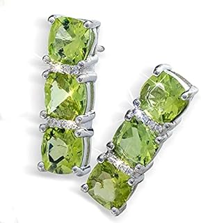 Stauer - Women's Three Stone Drop Earrings! Sterling Silver, Post Backs, 20mm Drop