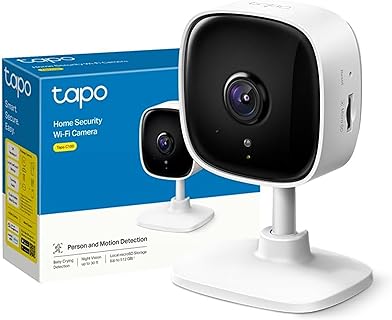 TP-Link Tapo C100 IP Cámara Inteligente con Visión Nocturna y Detección de Movimiento, compatible con Alexa y Google Home, ideal para la Seguridad de Bebés o Mascotas
