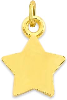 Stellar 10k Solid Yellow Gold Mini Charm Bracelet with Jump-Ring Clasp - Celestial Astrology Inspired Design - Made in USA
