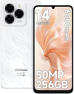 Ulefone Note 20 Pro Smartphone ohne Vertrag, 256GB Speicher, 6,75 Zoll Display, 50MP Kamera, 6000mAh Akku und Octa Core Prozessor. Ideal für Alltag und Beruf