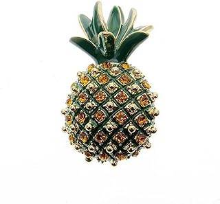 Eye-Catching Pineapple Brooch Pin with Secure Pin Clasp, Perfect for Women's Clothing and Accessory Enhancement, Alloy Steel Fruit Design