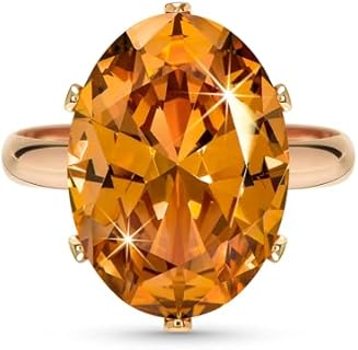 Linawe Cubic Zirconia Diamond Moissanite Love Rings for Women, 14K Gold/Rose Gold/Silver Adjustable Chunky Ring, Costume Rhinestone Jewelry for Wedding Engagement