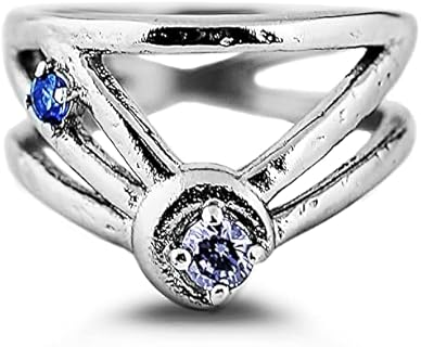 Comet Moon Ring by Rogue+Wolf | Engagement Rings For Women | Wedding Rings For Women | Promise Ring | Solitaire Engagement Ring | Sterling Silver Engagement Rings | Radiant Cut Engagement Rings | Gothic Witch Y2K Emo Goth Grunge Anime Witchy Gifts