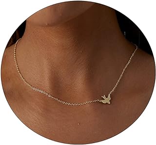 CAROVO 14K Plated Gold Moon and Star Pendant Necklace with Lobster Clasp and Cable Chain - Lead-free Brass Jewelry Gift for Women - Adjustable Length