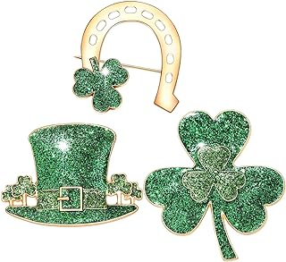 Women's Mardi Gras Brooch Set - 5 Pcs Glittering Alloy Metal Pins with Diverse Designs: Mask, Fleur-de-Lis, Skull, Jester Feather Hat, and Mardi Gras Crown